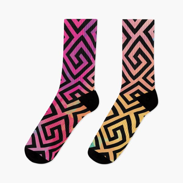 Item preview, Colorful Maze | Pattern | Aesthetic designed and sold by Minimalwiz.