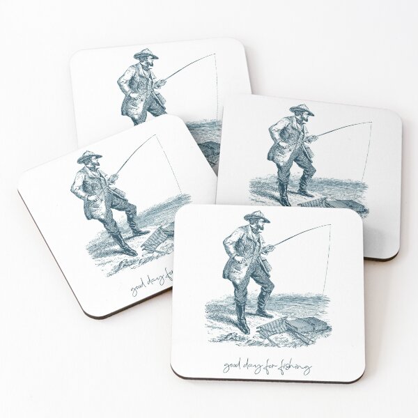 Item preview, Good Day For Fishing - Sketched Fisherman designed and sold by Niklas-theHiker.