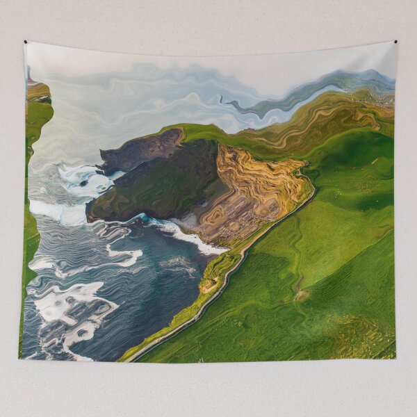 Item preview, Cliffs Of Moher Abstract Painting designed and sold by nincee.