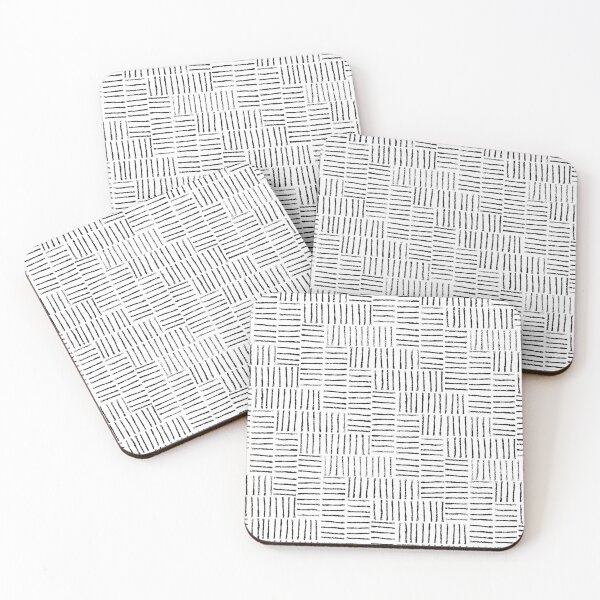 Item preview, String Herringbone - Black on white designed and sold by crumpsticks.