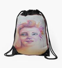 Lost in Thought Drawstring Bag