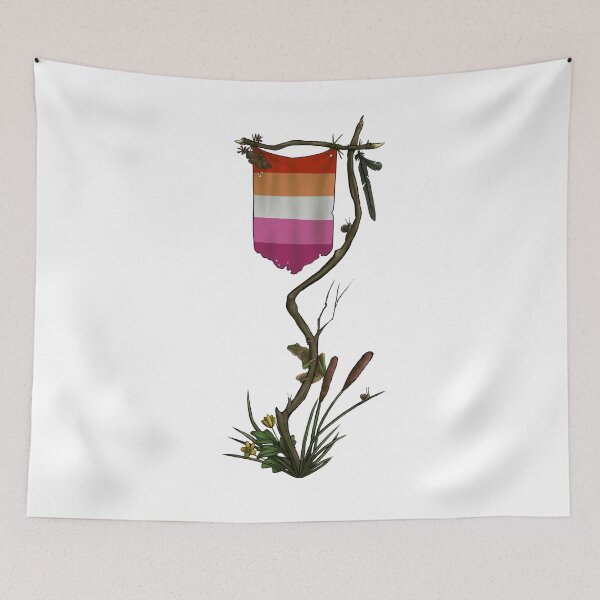 Item preview, Swamp Aesthetic Lesbian Pride Flag designed and sold by Phen-akism.