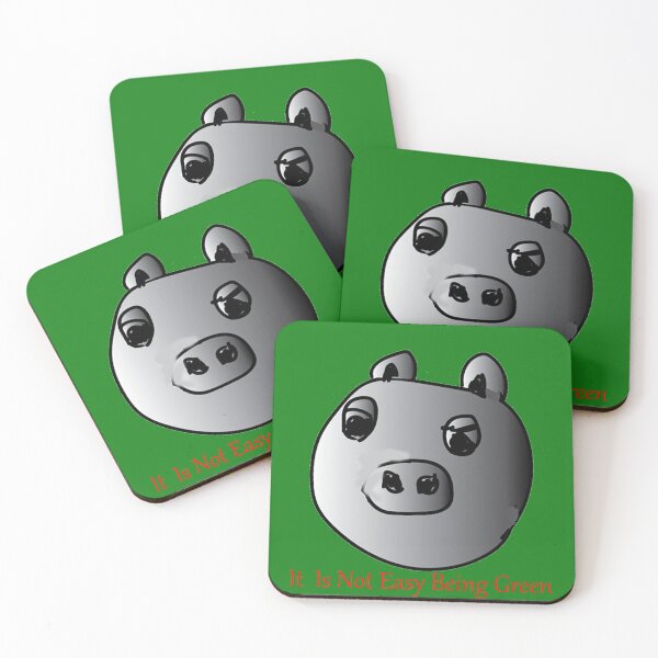 Item preview, It's not easy being green (piggie) designed and sold by The Poette.