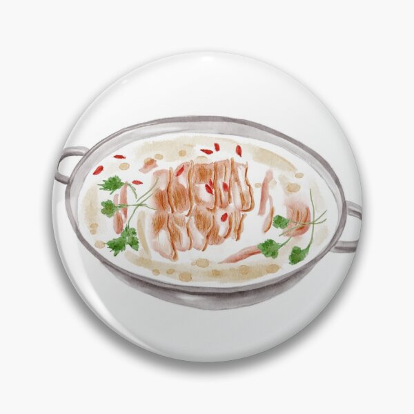 Item preview, Watercolor Illustration of Chinese Cuisine - Yunnan Mutton Soup in Pot | 云南羊汤锅 designed and sold by iswenyi.