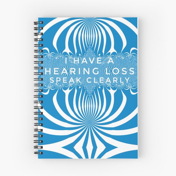 Item preview, Blue and White Hearing Loss Speak Clearly  Disability Visibility Reusable Face Mask  designed and sold by Jenny Meehan Art Prints and Patterns  .
