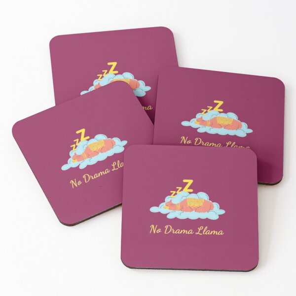 Item preview, No Drama Llama | Cute Llama Sleeping on a cloud designed and sold by BloompodDesigns.