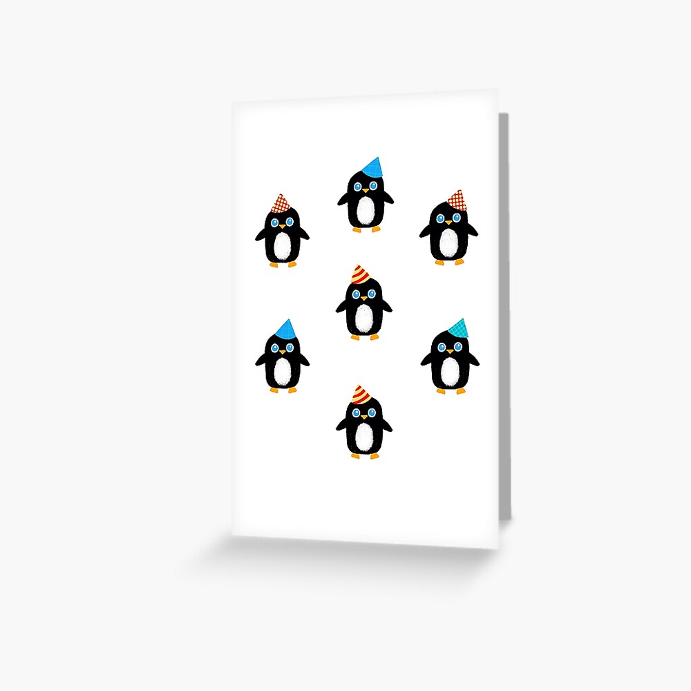 "Party Penguins" Greeting Card by JerseyMo | Redbubble