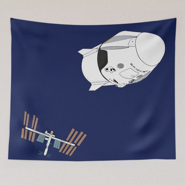 Item preview, Space x Dragon con ISS designed and sold by MartiiiLave.