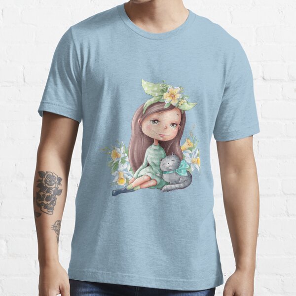 Girl With Cat Ears Gifts Merchandise Redbubble - download halloween t shirt roblox belle teal shirt for girls