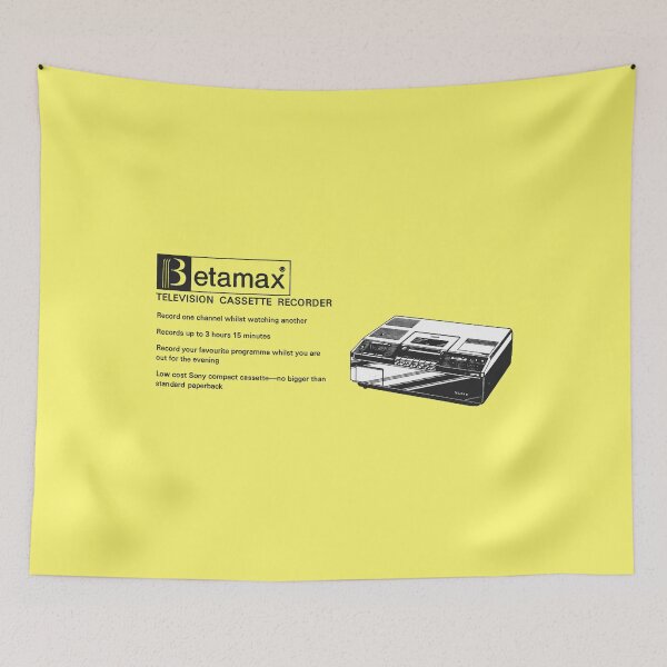 Item preview, BETAMAX VIDEO RECORDER ADVERT designed and sold by ThrowbackAds.