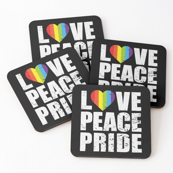 Item preview, LOVE PEACE PRIDE designed and sold by Dwarf-Monkey.