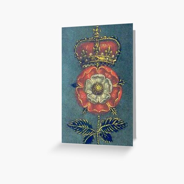 Tudor Rose Greeting Card