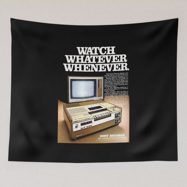 Item preview, BETAMAX VIDEO RECORDER ADVERT designed and sold by ThrowbackAds.