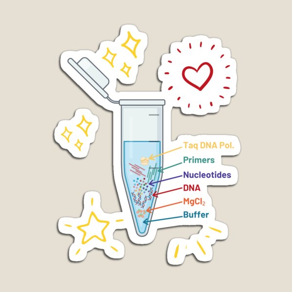 Item preview, The Perfect PCR Polymerase Chain Reaction Process Steps Chemicals Biology Science Pipette Tubes designed and sold by labstud.