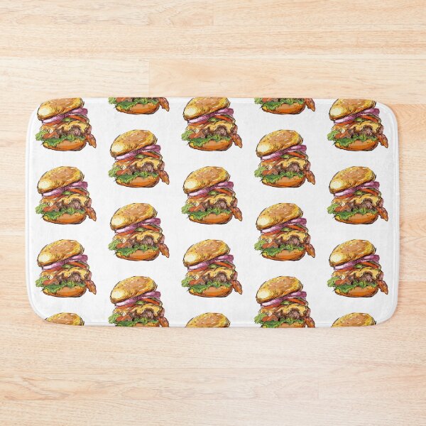 Item preview, Burger hand drawn  designed and sold by TattooWorker.