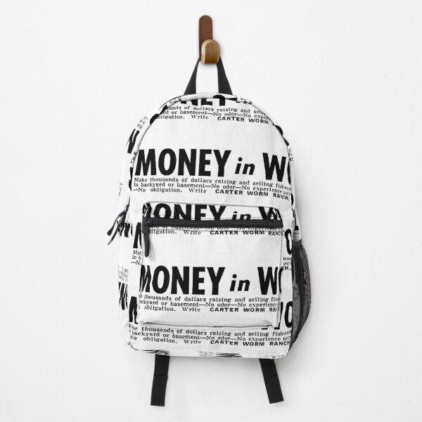 Item preview, MONEY IN WORMS designed and sold by ThrowbackAds.