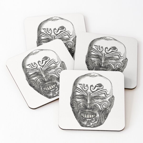 Item preview, Persian Tattooed Head Ancient Art designed and sold by OneandHalf.