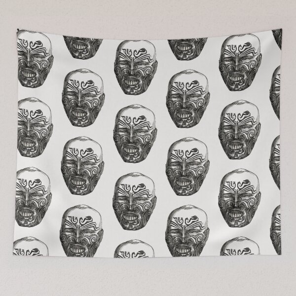 Item preview, Persian Tattooed Head Ancient Art designed and sold by OneandHalf.