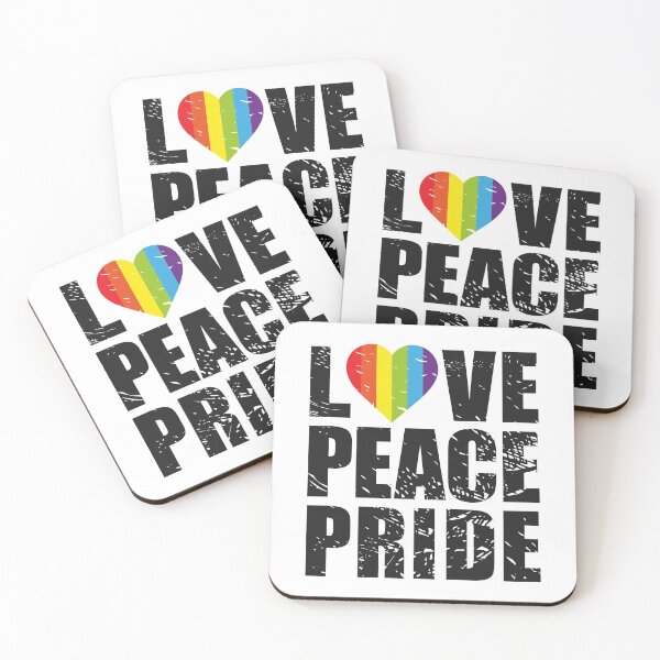 Item preview, LOVE PEACE PRIDE designed and sold by Dwarf-Monkey.