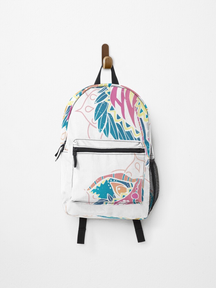 Thumbnail 1 of 3, Backpack, Colorful tiger designed and sold by Jannisdesign.