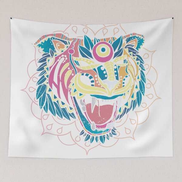 Artikelvorschau, Bunter Tiger entworfen und verkauft von Jannisdesign.