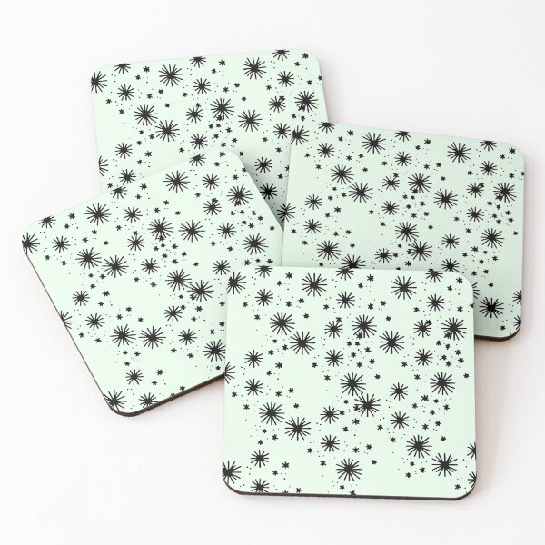 Item preview, mint snow flakes  designed and sold by lifelifestyle.