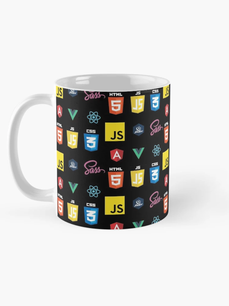 Thumbnail 5 of 6, Coffee Mug, Black Frontend Developer Programming Language Design designed and sold by codingpotato.
