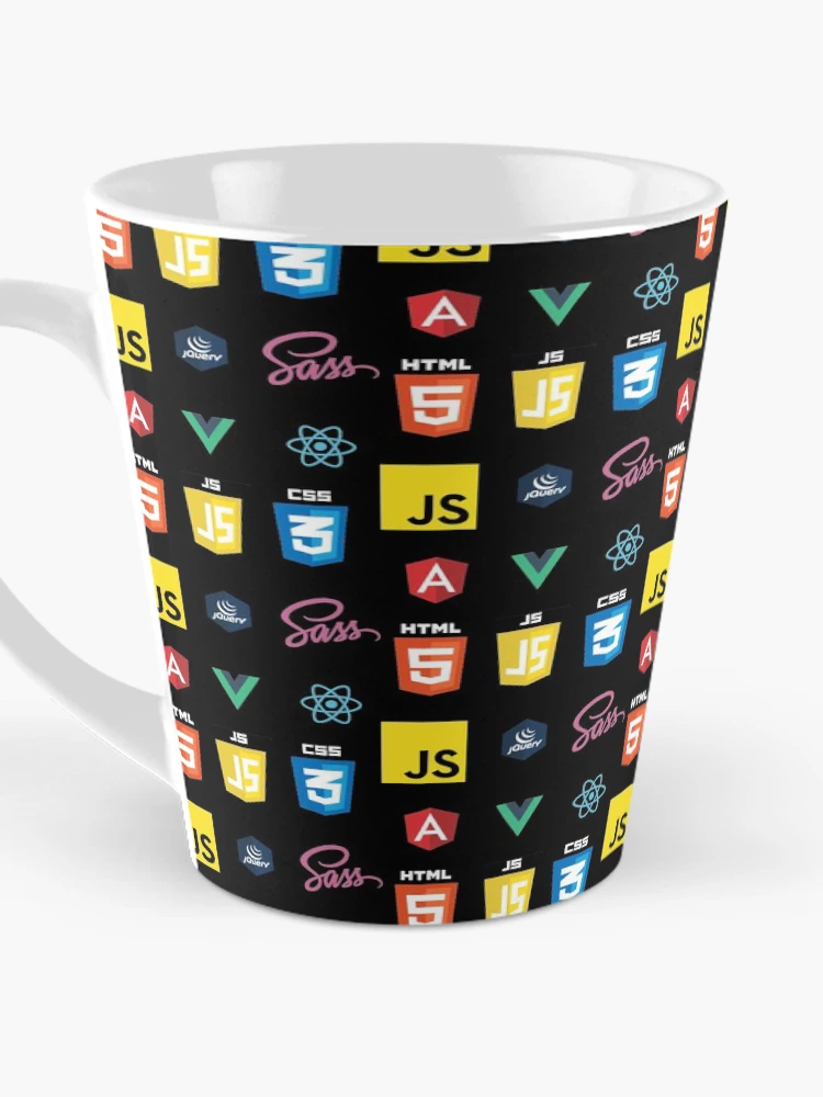 Thumbnail 3 of 4, Coffee Mug, Black Frontend Developer Programming Language Design designed and sold by codingpotato.