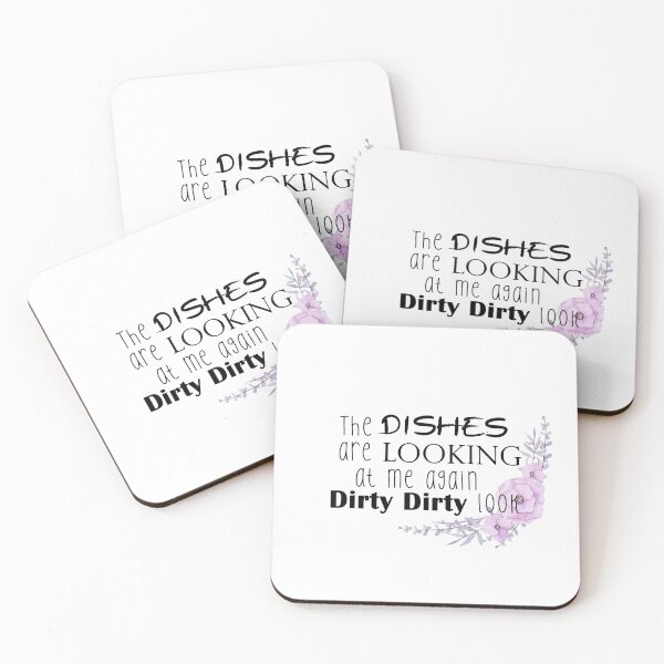 Item preview, Fun pun dirty dishes designed and sold by LaetiArts.