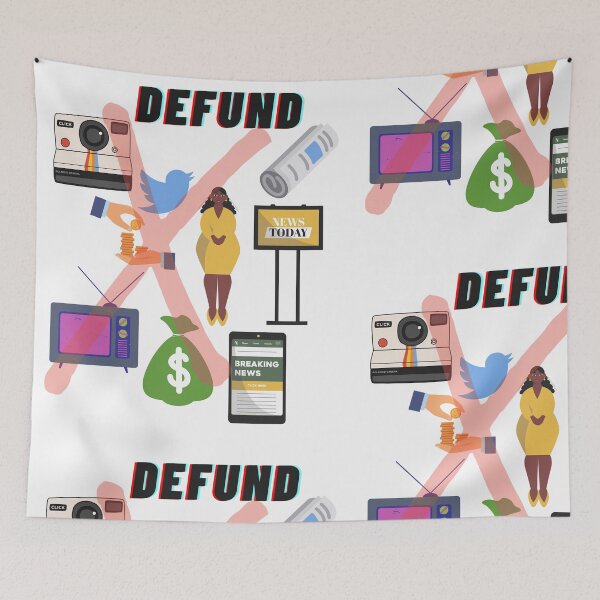 Item preview, Defund The Media, Fake News, Political Protest, Social Distance T-Shirt, Gift for Women, Gift for Men, Trendy T-Shirts, Stand Up for Truth designed and sold by fitpress.