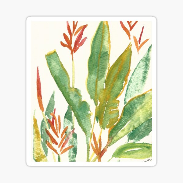 SOFT GREEN LEAF SANTUARY Sticker