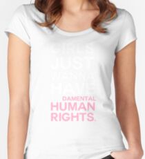 Feminism is fun Women's Fitted Scoop T-Shirt