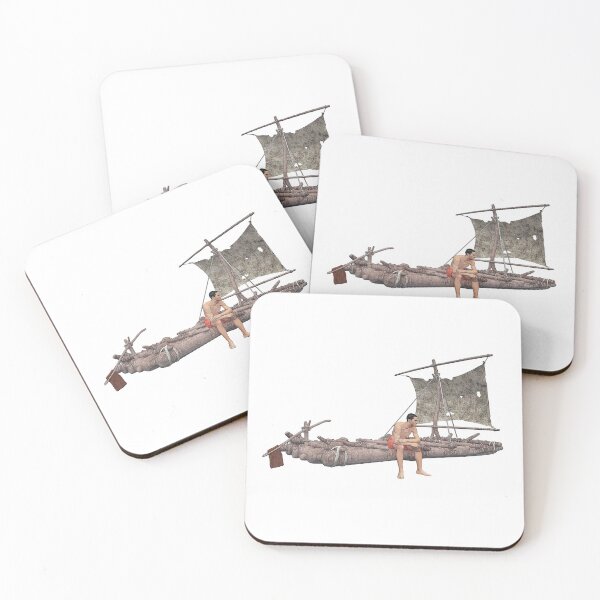 Item preview, Man on a raft in the open sea designed and sold by MIRO3D.
