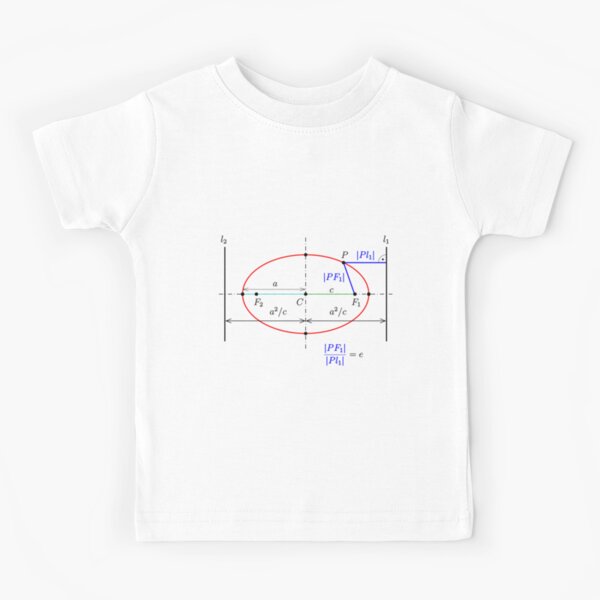 Ellipse: directrix property Kids T-Shirt