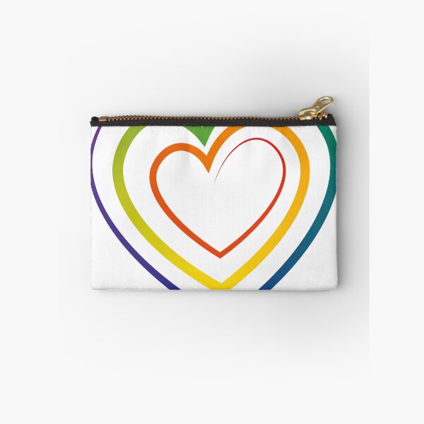 Item preview, Rainbow Heart on White Background (Large) designed and sold by xantheose.