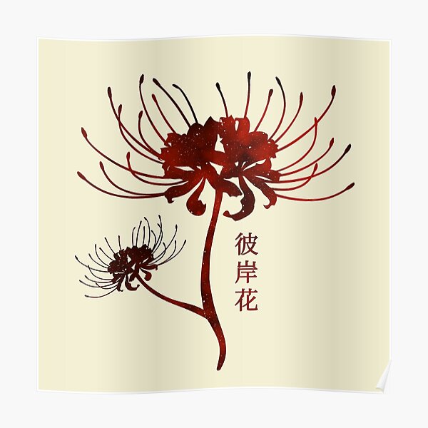 Red Spider Lily Posters Redbubble