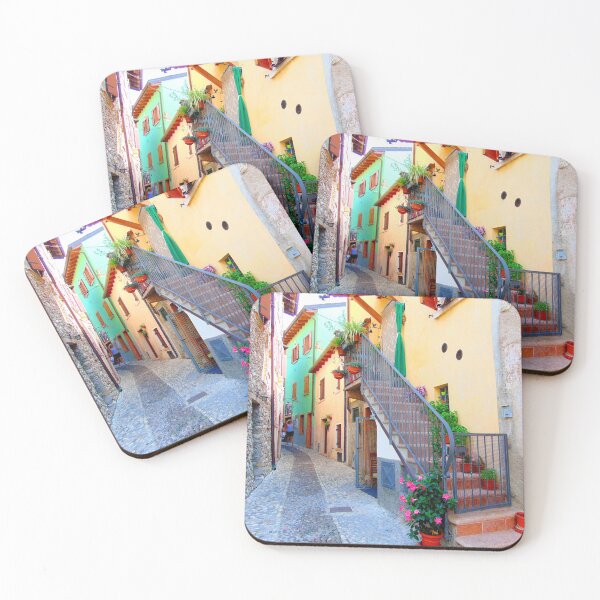 Item preview, Staircase in a Small Street in Malcesine, Italy designed and sold by GillyMc.