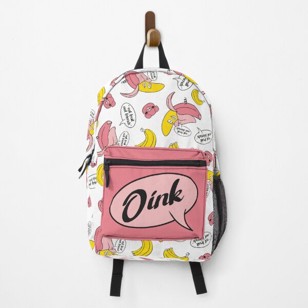 Item preview, Banana in Pink Pig onesie saying "Eat fruit not friends" designed and sold by Fruit-Tee.