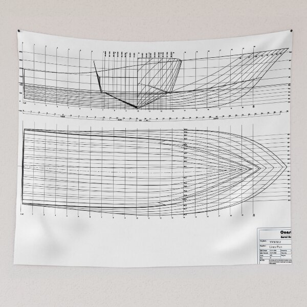 Item preview, Linesplan Fisherman yacht designed and sold by Joinjaimy.