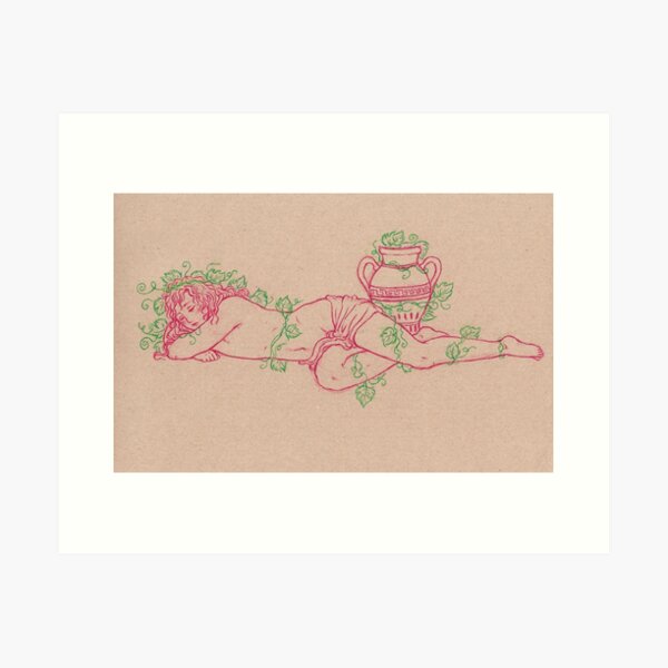 Sleeping Dionysus Art Print