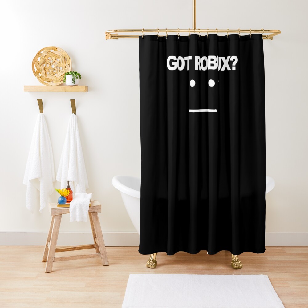 Roblox Gamers Got Robux Roblox Shower Curtain By Elkevandecastee Redbubble - roblox robux shower