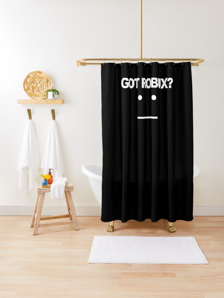 Roblox Gamers Got Robux Roblox Shower Curtain By Elkevandecastee Redbubble - roblox robux shower
