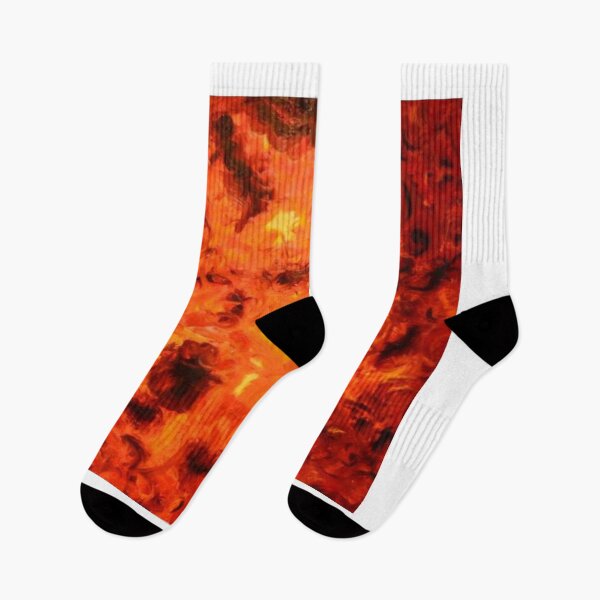 Item preview, abstract painting of rays of sun looking like flames designed and sold by conceptDVS.