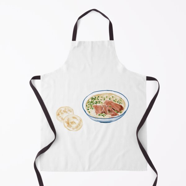 Item preview, Watercolor Illustration of Chinese Cuisine - Gansu Basin Mutton Soup Noodle | 甘肃水盆羊肉 designed and sold by iswenyi.