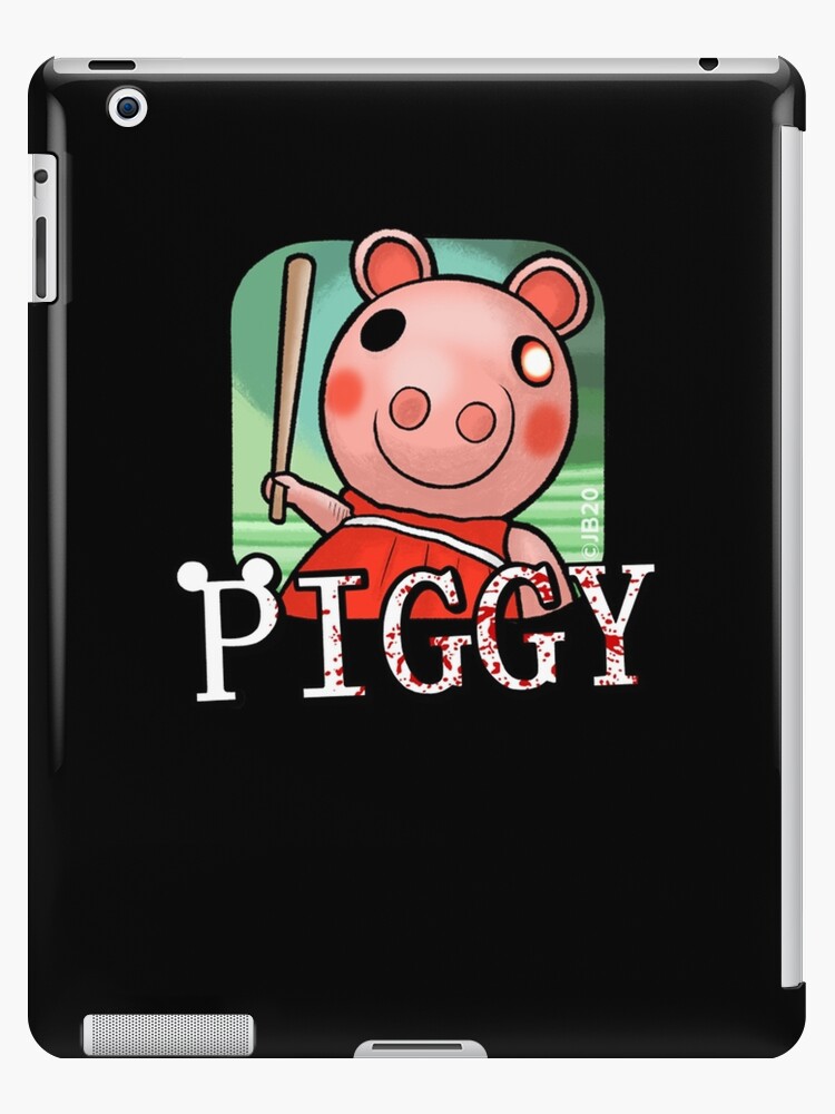 Piggy With Bat And Logo Roblox Ipad Case Skin By Elkevandecastee Redbubble - logo roblox picture