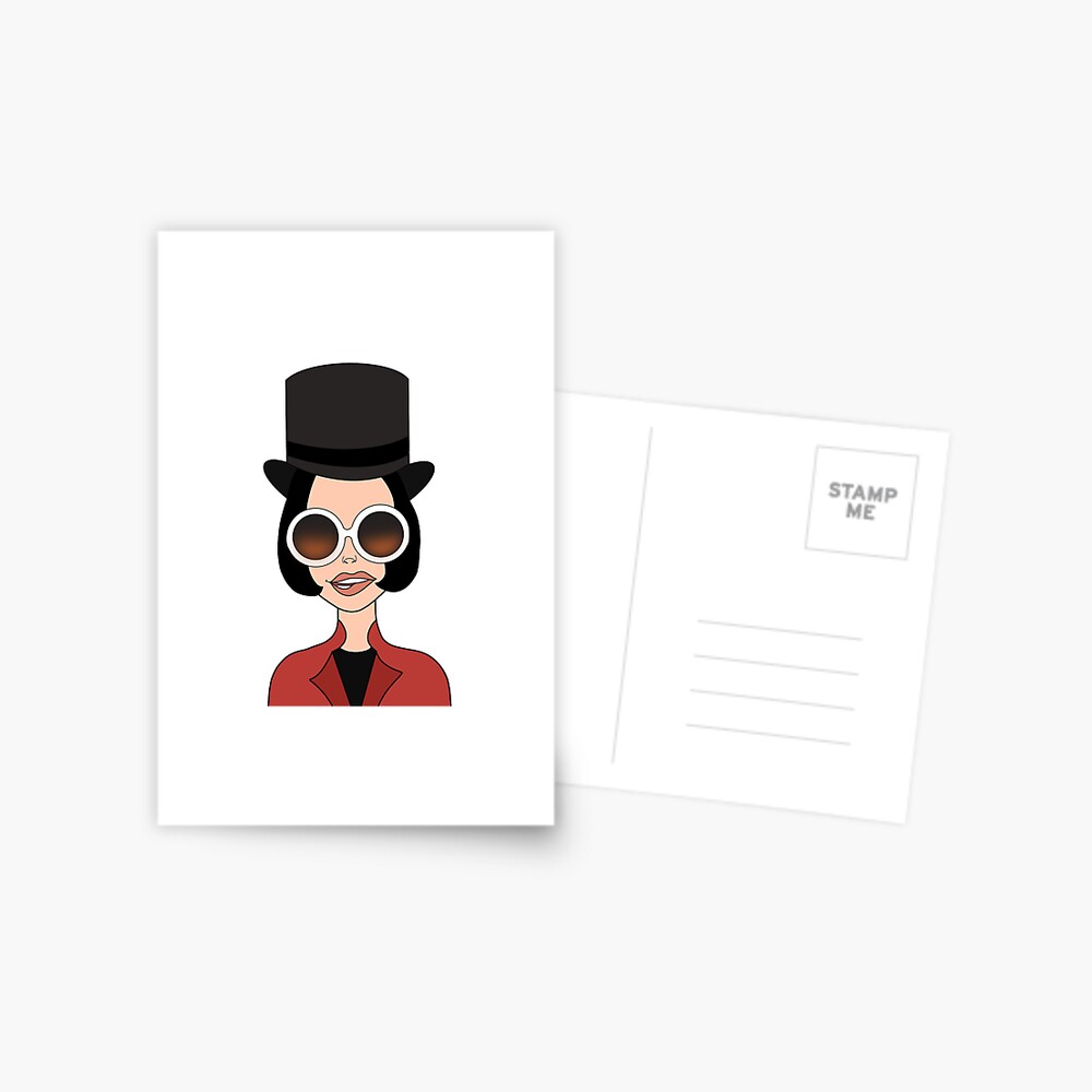 "Copy of Willy Wonka Cartoon Drawing Without Background" Postcard by
