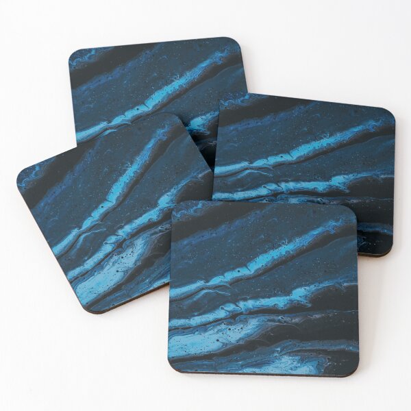 Item preview, Abstract, Midnight Blue Waves, Energy Flow, Painting, Abstract Blue designed and sold by Logic72.