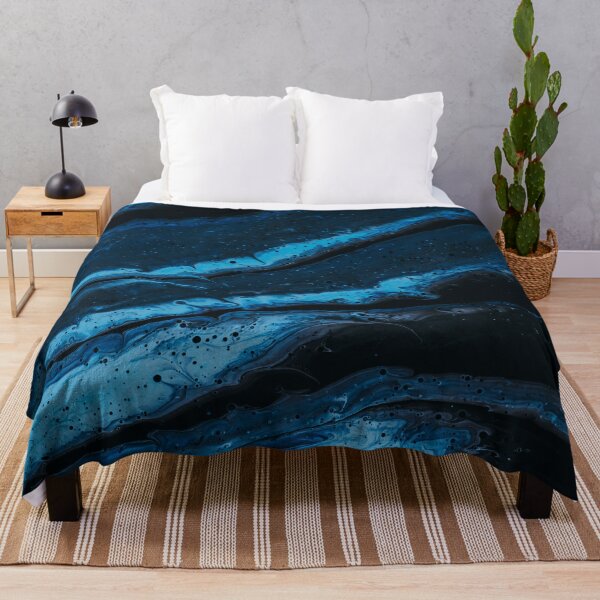 Item preview, Abstract, Midnight Blue Waves, Energy Flow, Painting, Abstract Blue designed and sold by Logic72.
