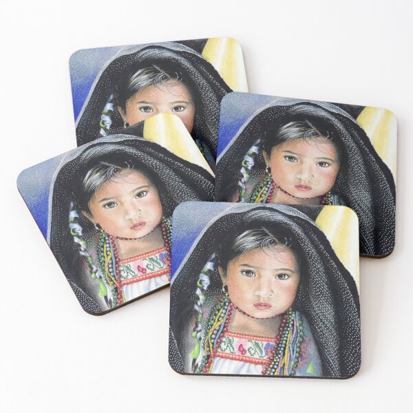 Item preview, Shelter (Little mexican girl hides under blanket) designed and sold by Colette van der Wal.
