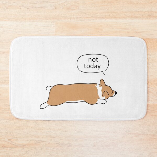 Item preview, Splooting Red Corgi - Not Today designed and sold by MaplewoodMerch.